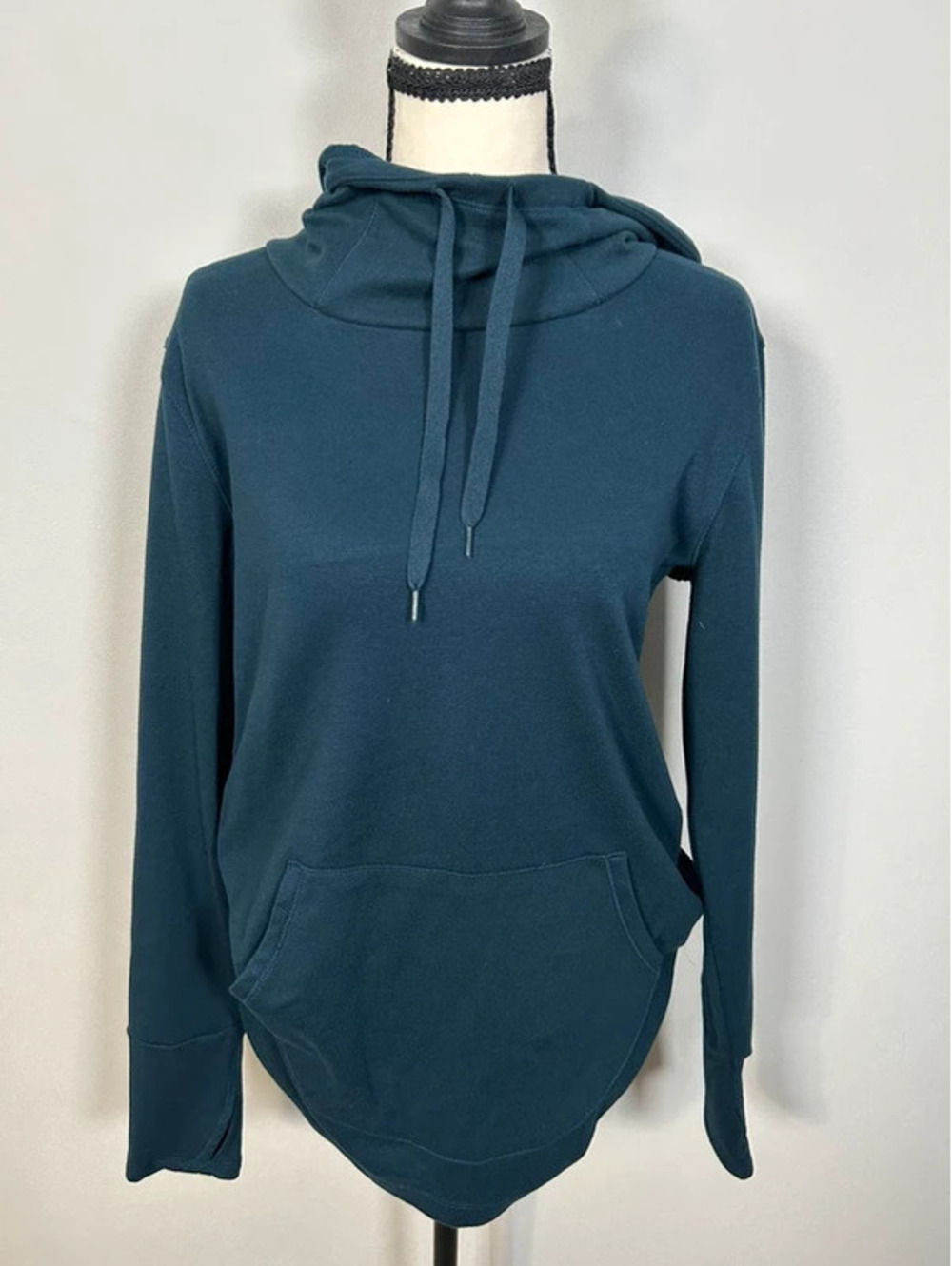 RBX Live Life Active Teal Cowl Neck Hoodie Small Petite